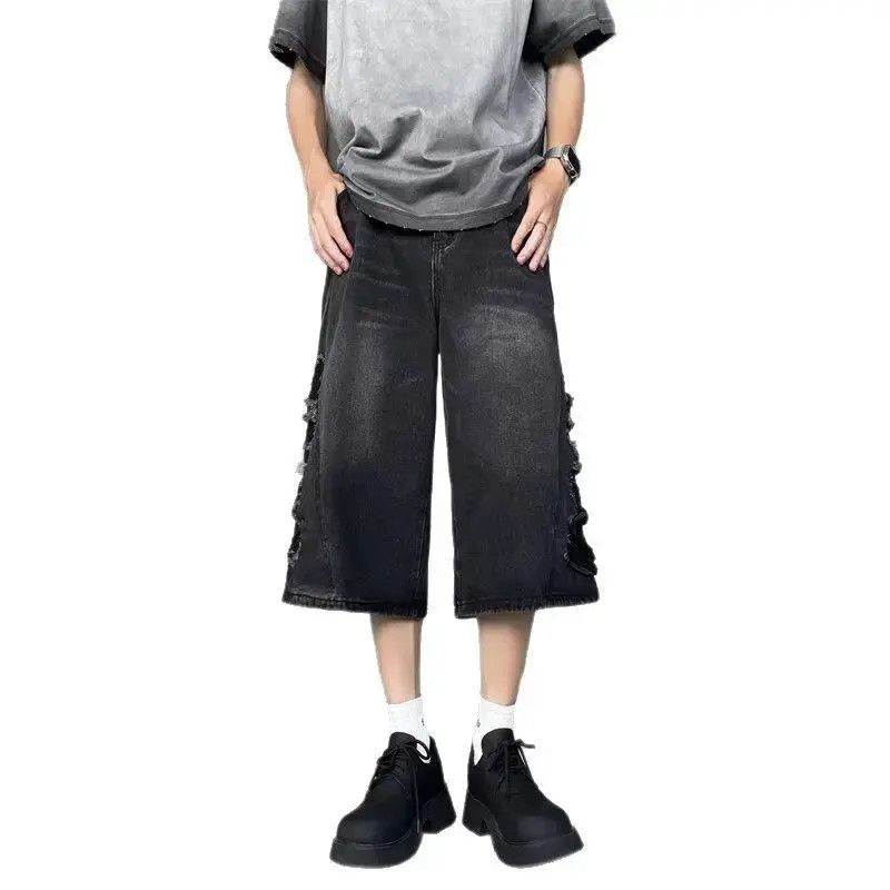 Japanese Brand Retro loose high street denim shorts Size US 32 / EU 48 - 6 Thumbnail