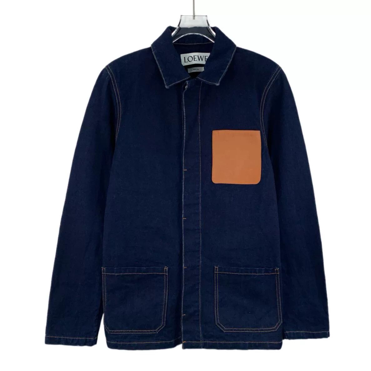 Loewe Loewe Leather Patch Cotton Workwear Jacket Size 46 Size US S / EU 44-46 / 1 - 1 Thumbnail