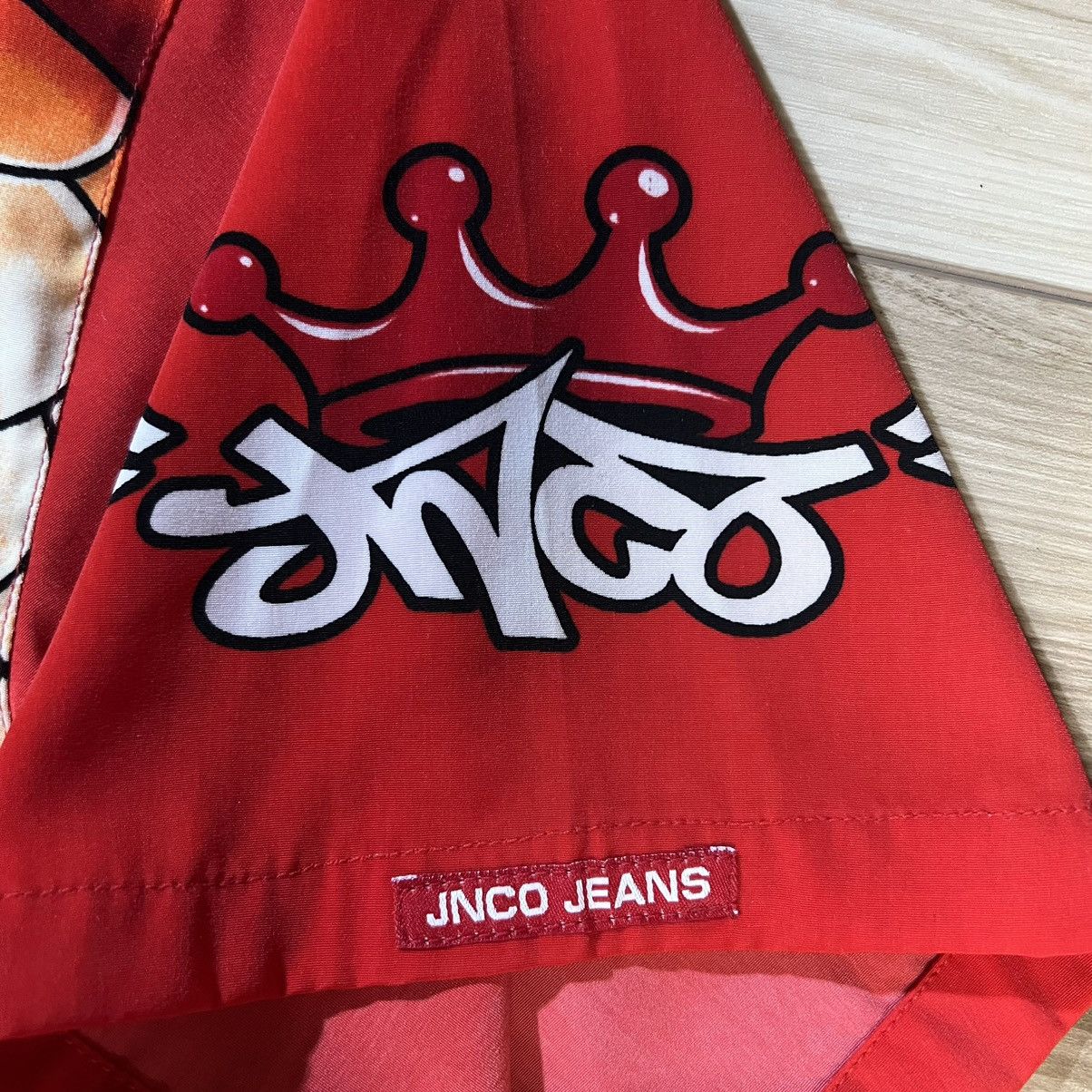 JNCO JNCO Short Sleeve Button Down Shirt Dragon Red Youth Size US M / EU 48-50 / 2 - 5 Thumbnail