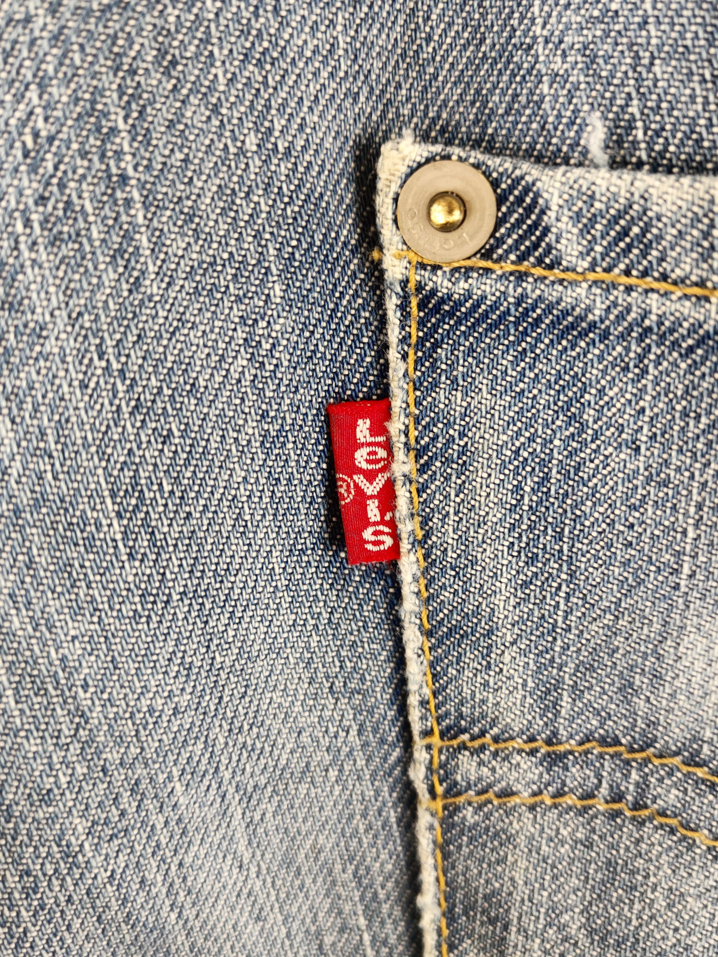 Levi's D Engineered Levi's Blue Distressed Ripped Jeans #S2920 Size US 30 / EU 46 - 10 Thumbnail