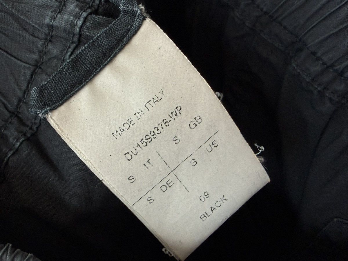 Rick Owens Drkshdw Rick Owens Drkshdw Black Waxed Creatch Cargo Pant SS15 Size US 30 / EU 46 - 6 Thumbnail