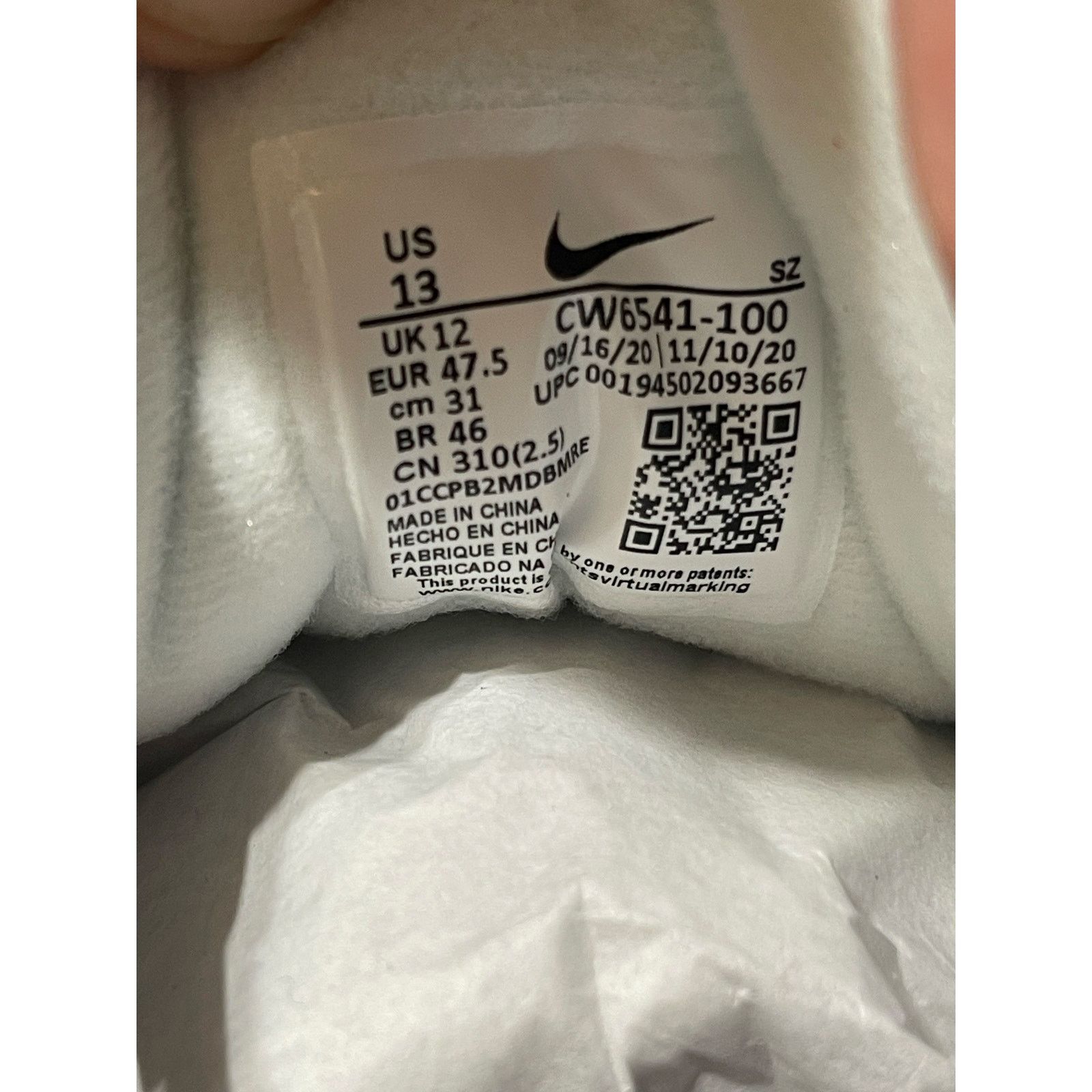 Nike Nike Air Max 1 "EOI" | Size 13M [new] CW6541-100 Size US 13 / EU 46 - 10 Thumbnail