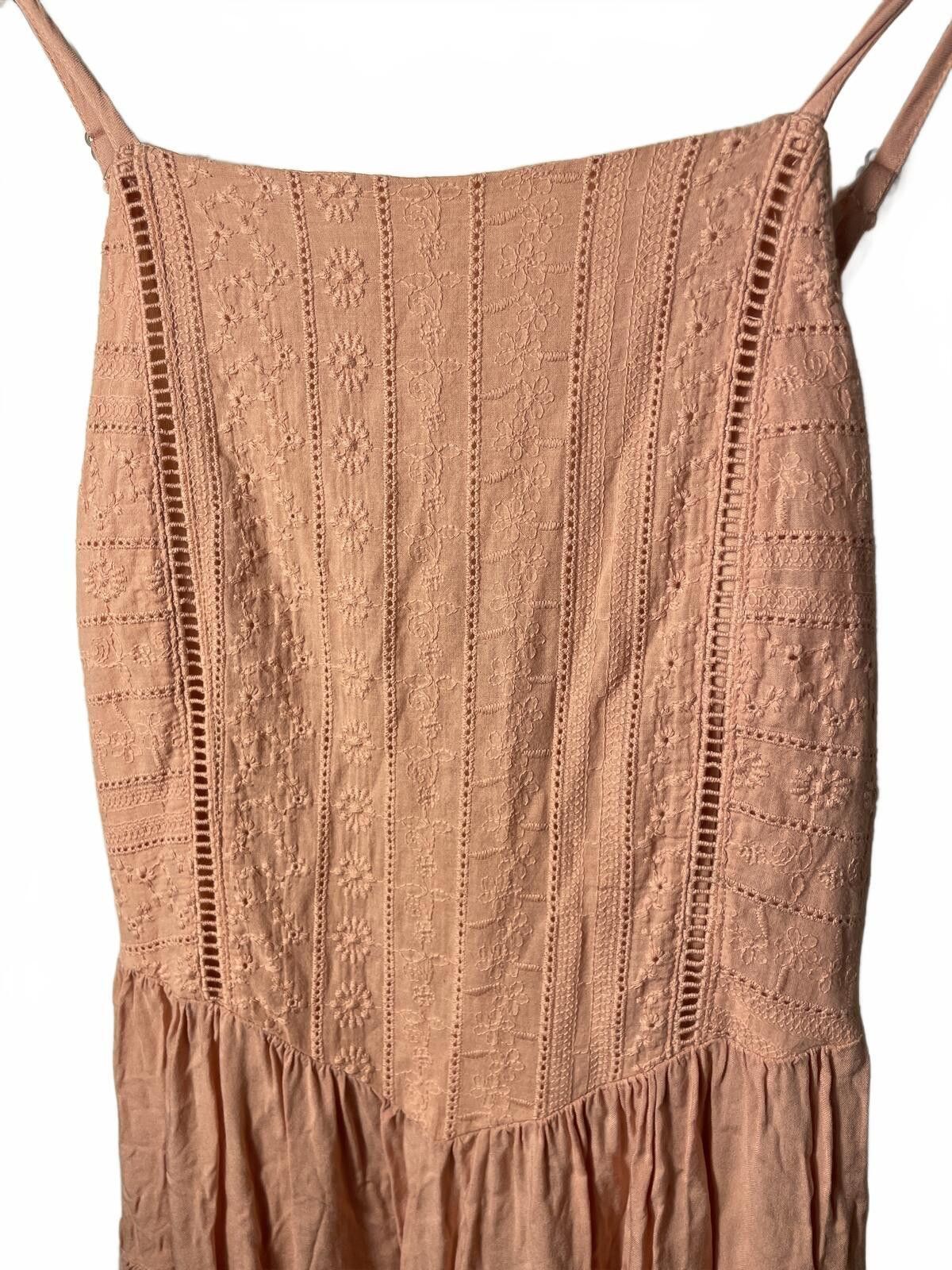 Other Wild Fable Embroidered Summer Dress Womens Small Pink Boho Size S / US 4 / IT 40 - 3 Thumbnail