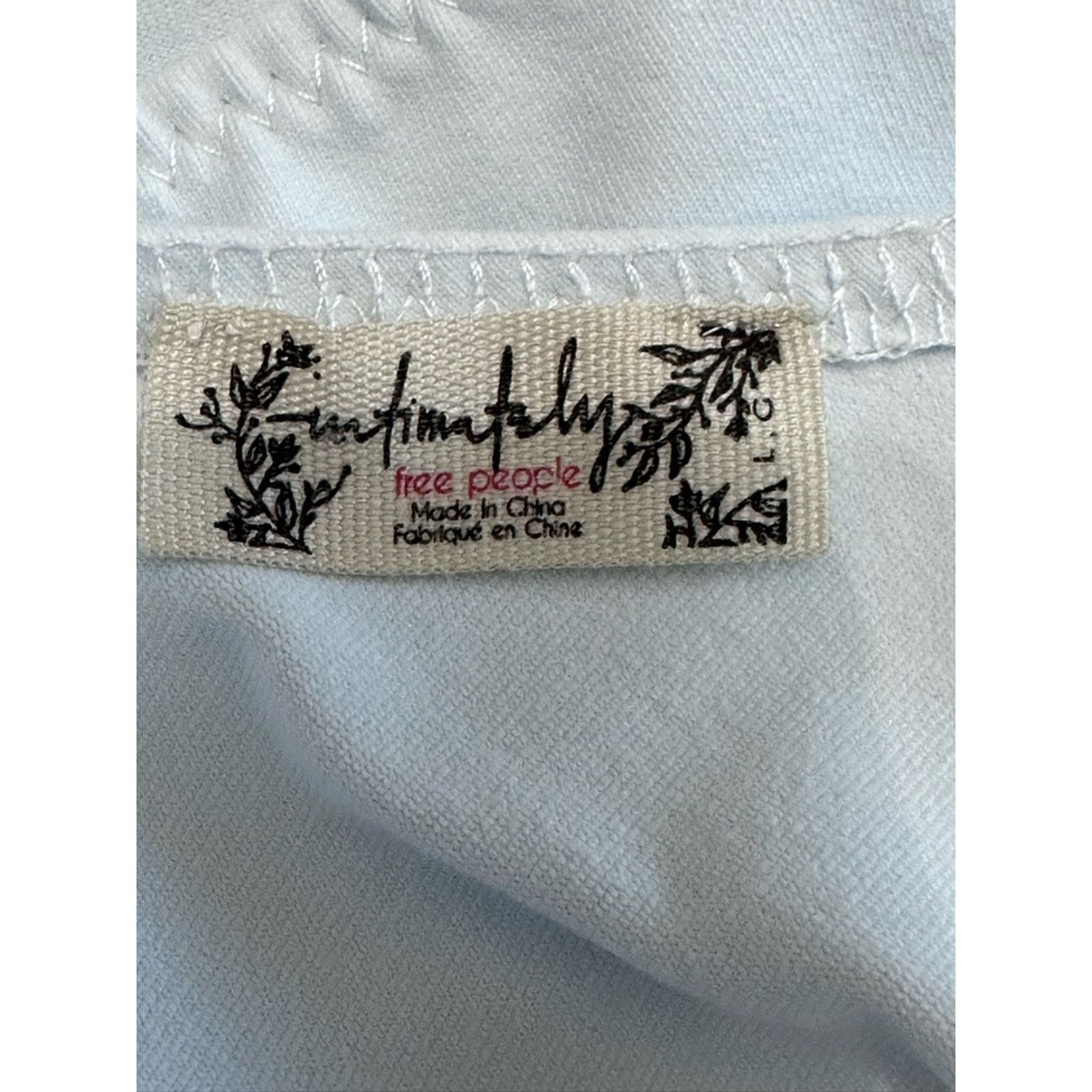Free People Free People Bodysuit Puff Sleeves One Shoulder Blue W L NWOT Size L / US 10 / IT 46 - 8 Thumbnail