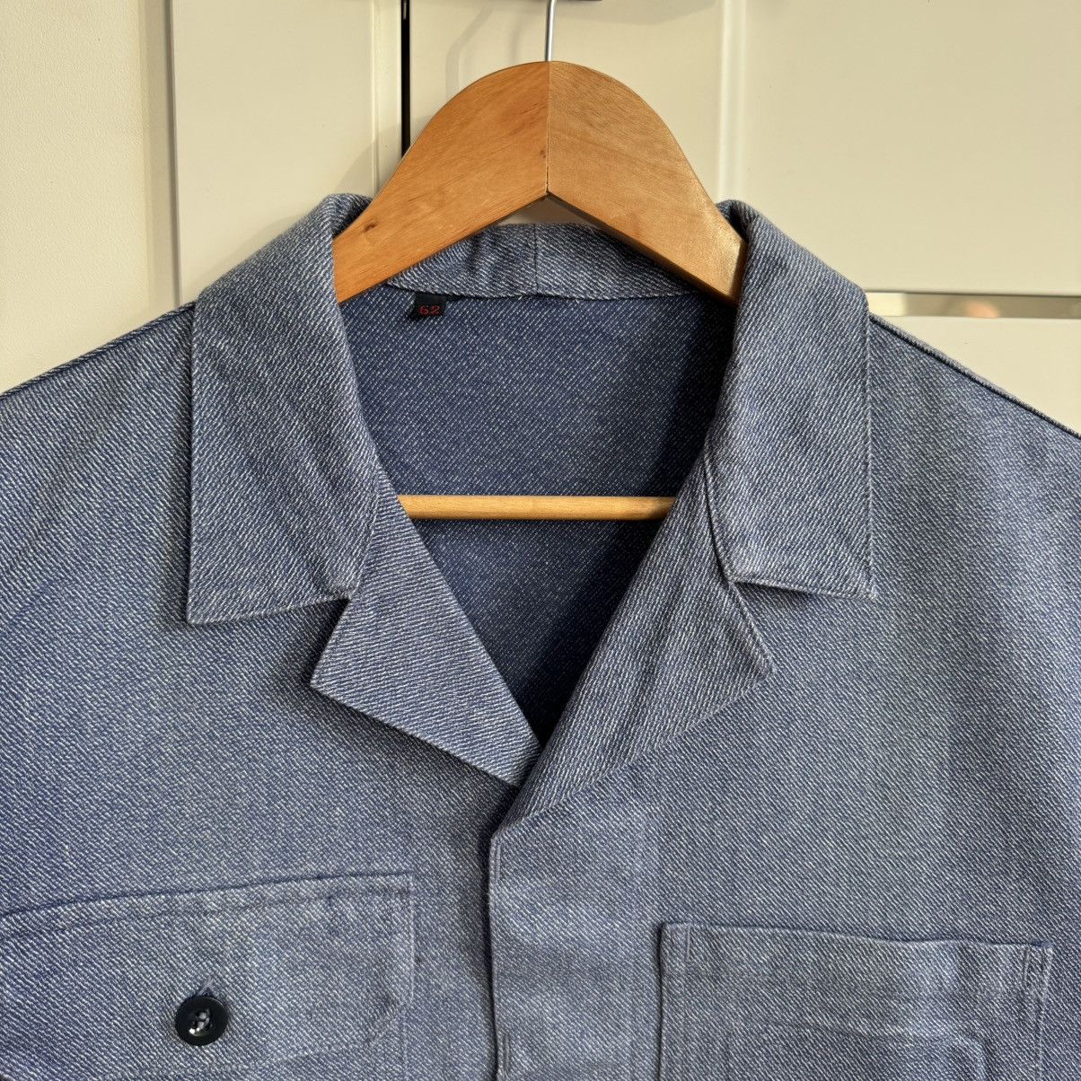Vintage Vintage faded heavy cotton chore works french jacket Size US L / EU 52-54 / 3 - 2 Thumbnail