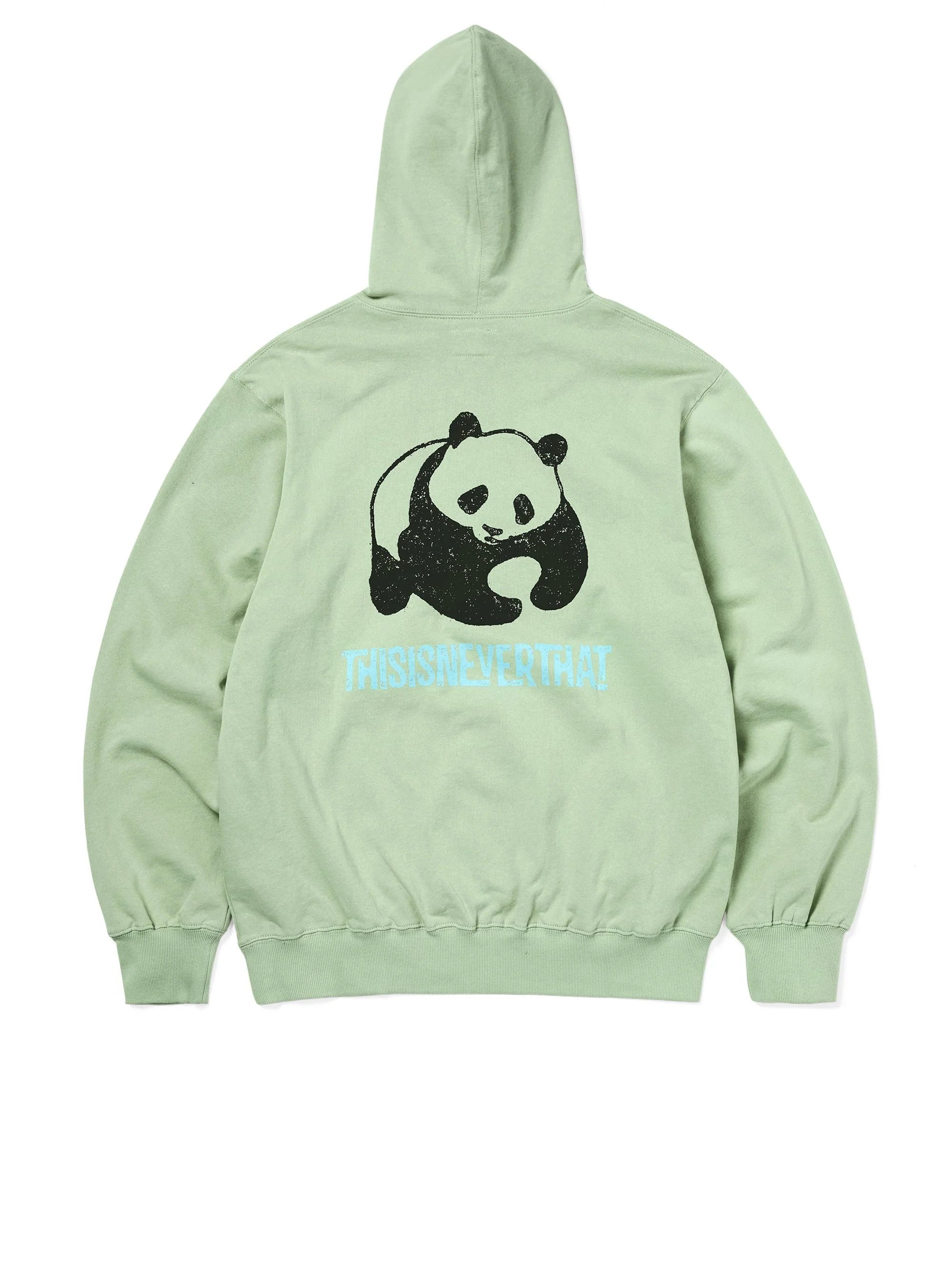 thisisneverthat o1mle0925 Panda Hoodie in Pale Green Size US L / EU 52-54 / 3 - 4 Thumbnail