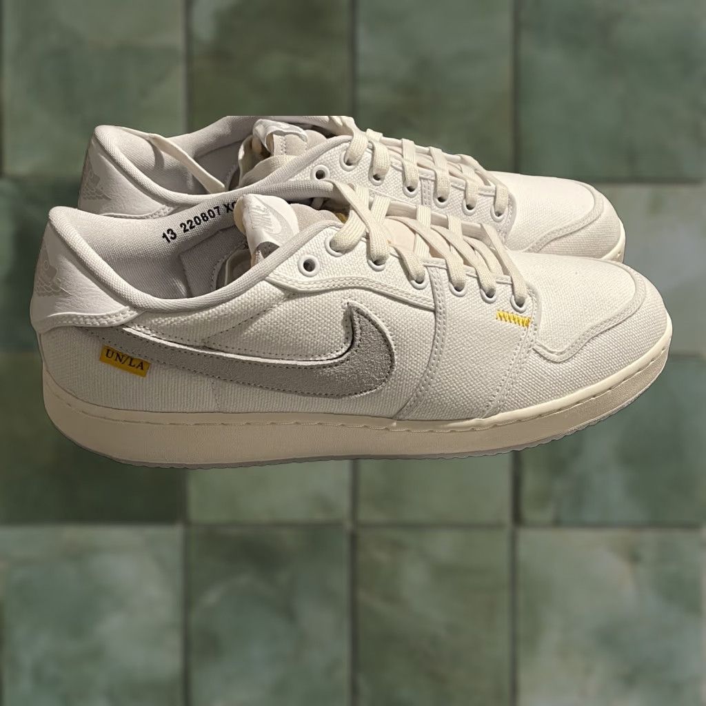 Jordan Brand Union X Air Jordan 1 Retro AJKO Low SP White Grey Sail DO8912-101 Size 13 Size US 13 / EU 46 - 1 Thumbnail