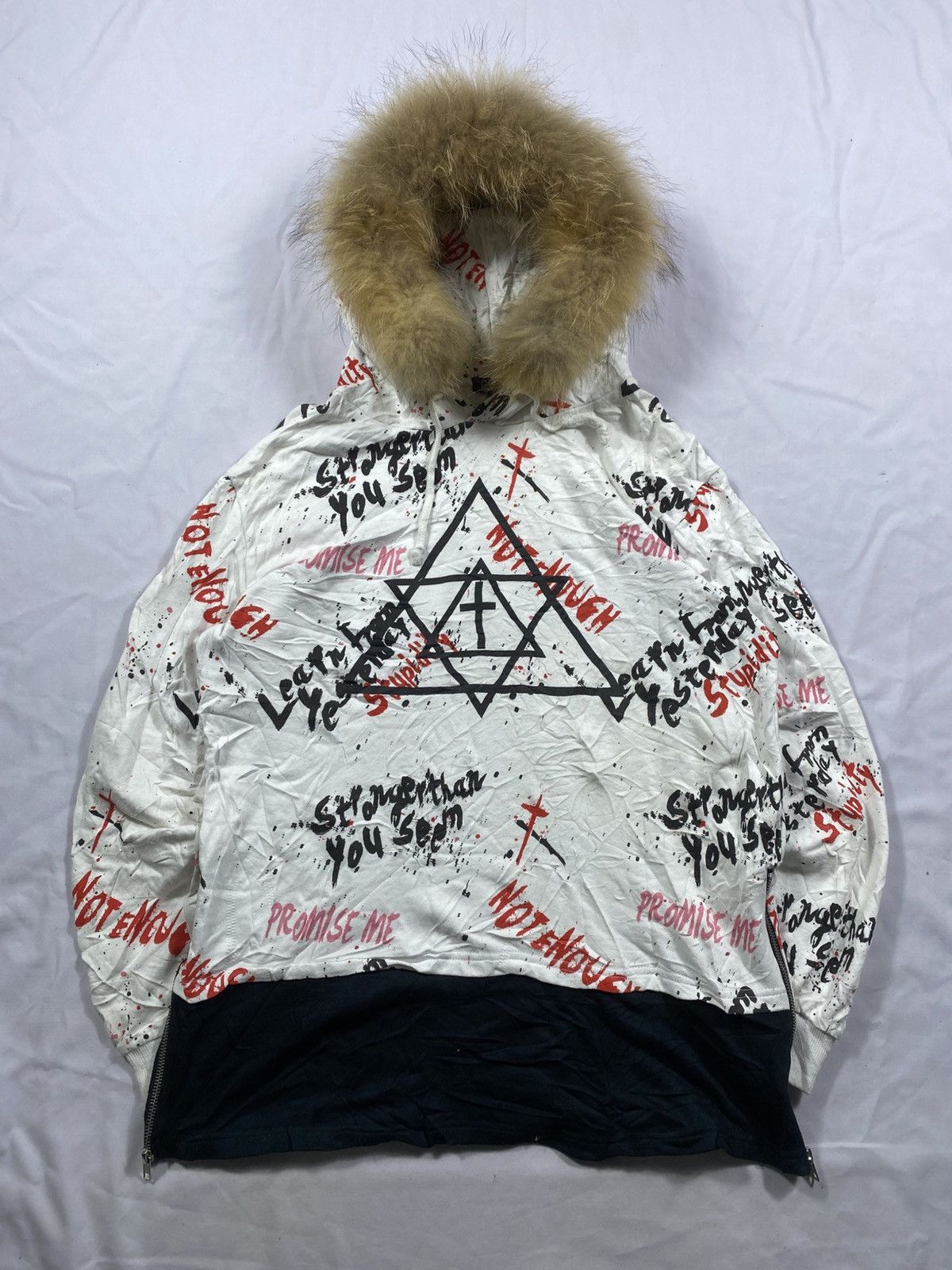 Hysteric Glamour Gothic Faux Fur Punk Hoodie Lgb Style Size US M / EU 48-50 / 2 - 1 Thumbnail