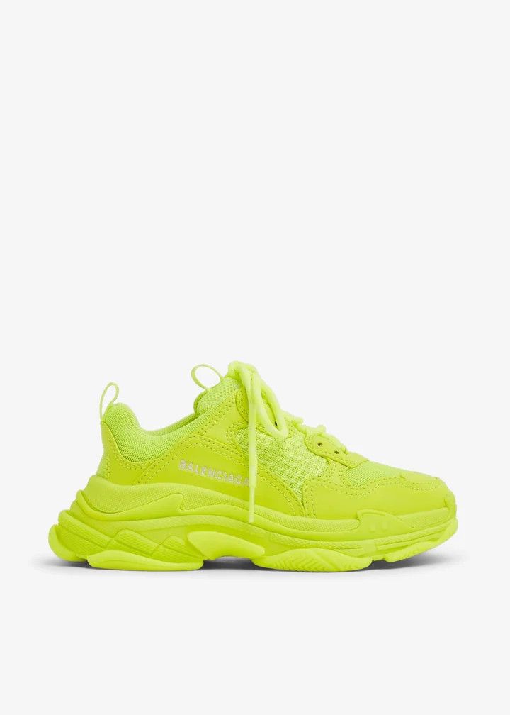 Balenciaga o1srvl11e0426 Size: KIDS 24 / Triple S Sneakers in Yellow Size US 5 / EU 37 - 1 Thumbnail