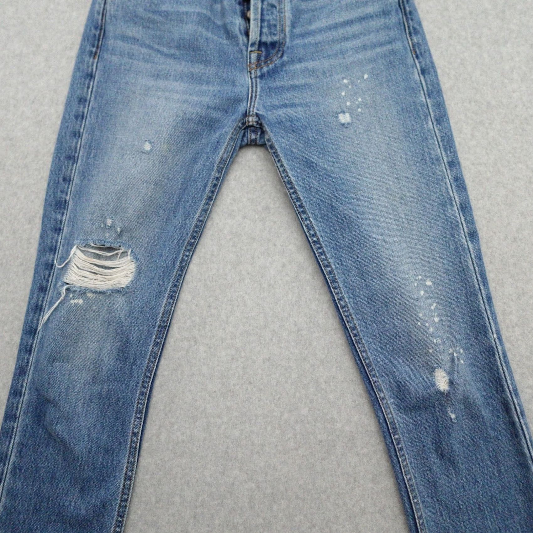 Vintage NO END Jeans Womens 24 Slim Straight Blue Made In USA Size 42" / US 20 - 3 Thumbnail