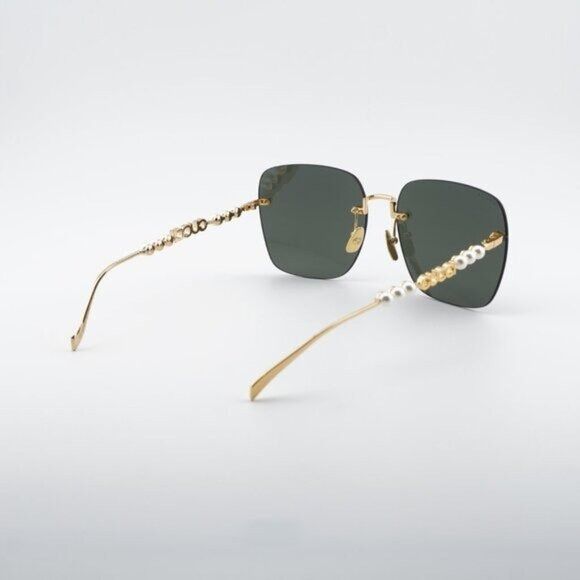 Gucci Gucci GG1923SA 001 Sunglasses Gold with Pearl Square Frame Size ONE SIZE - 9 Thumbnail