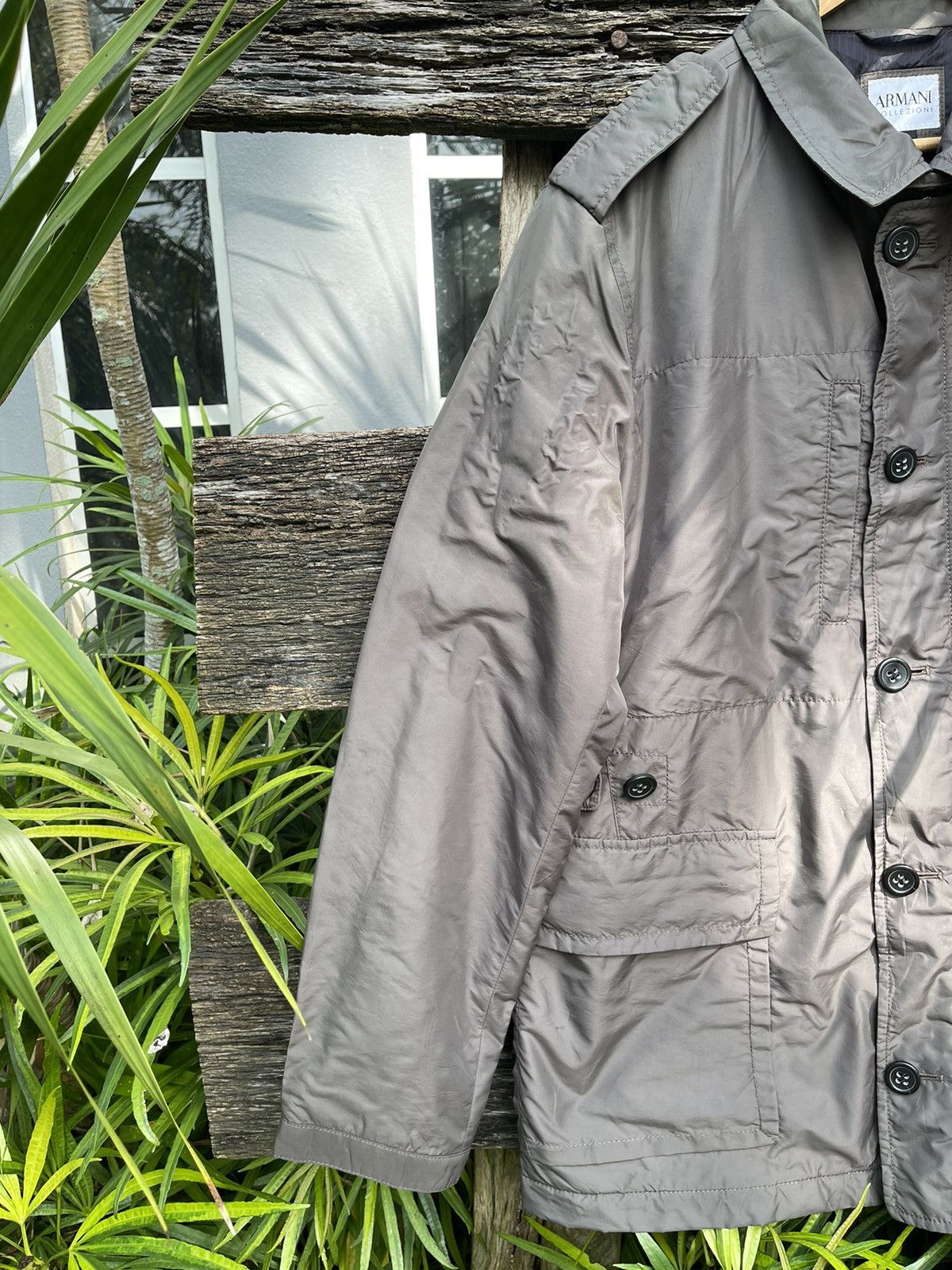 Armani Collezioni Armani Collezioni Lightweight Nylon Jacket - Size 52 Size US L / EU 52-54 / 3 - 6 Thumbnail