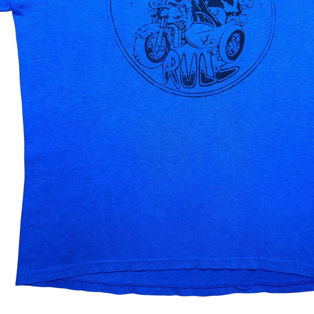Other Vtg 1970s Rats Rule Mickey Mouse Motorcycle Smoking T-Shirt Size US S / EU 44-46 / 1 - 8 Thumbnail
