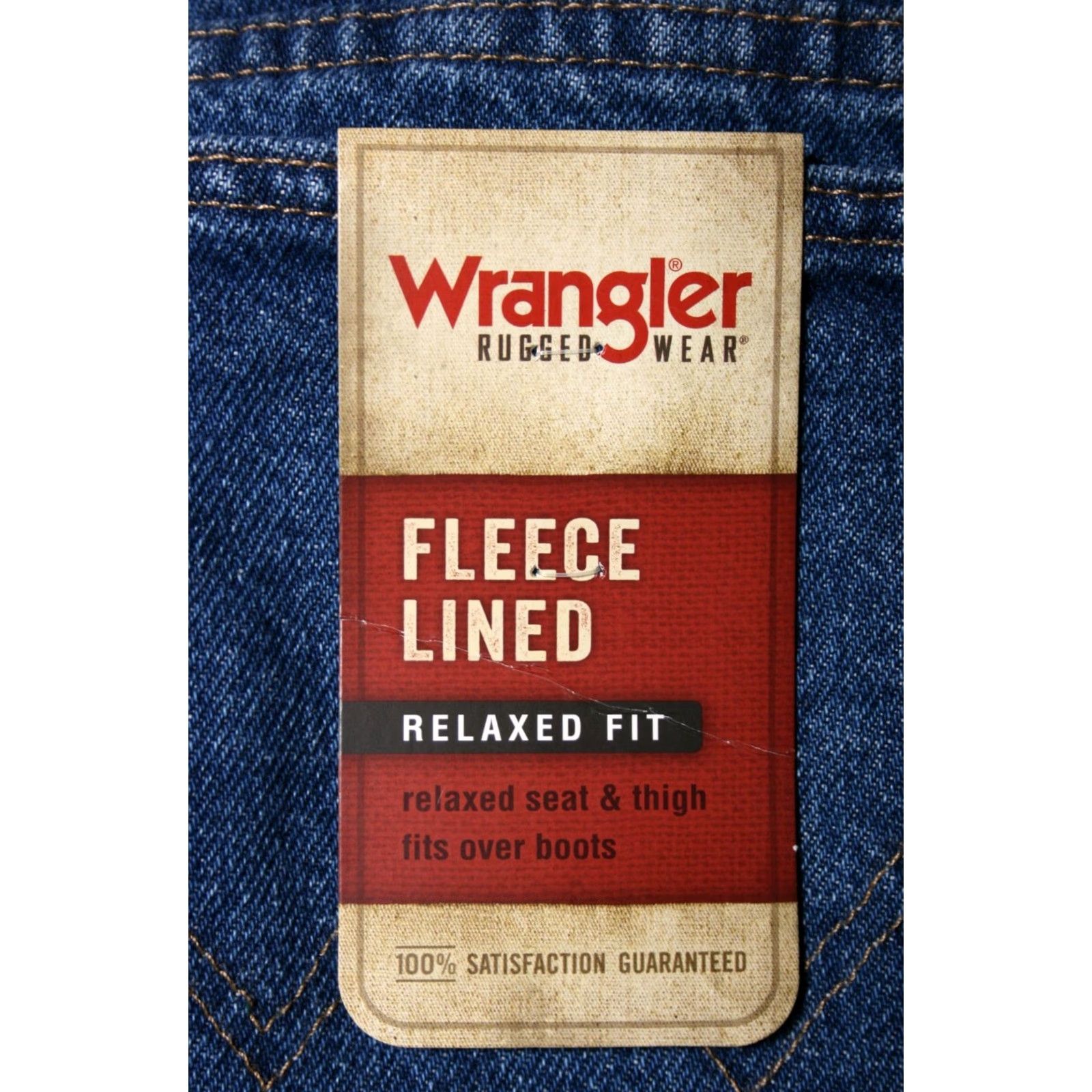 Wrangler Wrangler Rugged Wear Jeans Relaxed 5-Pocket Denim Straight Blue Sz 38x32 Men Regular Lined US 39" Waist Size US 39 - 7 Thumbnail