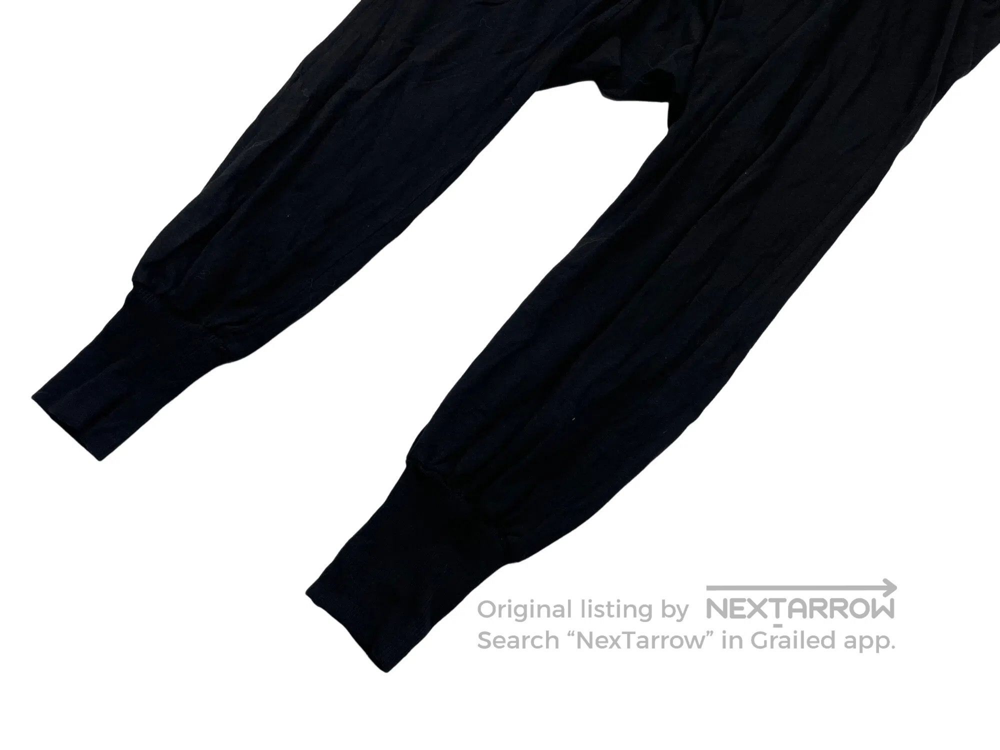 Rick Owens Rick Owens size XS Black Drawcord Drop-Crotch Pants Size US 27 - 4 Thumbnail