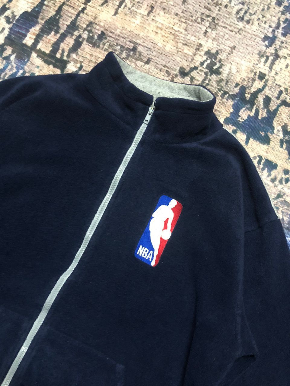 NBA Vintage NBA Big Logo Fleece Zipper Jacket Size US M / EU 48-50 / 2 - 7 Thumbnail