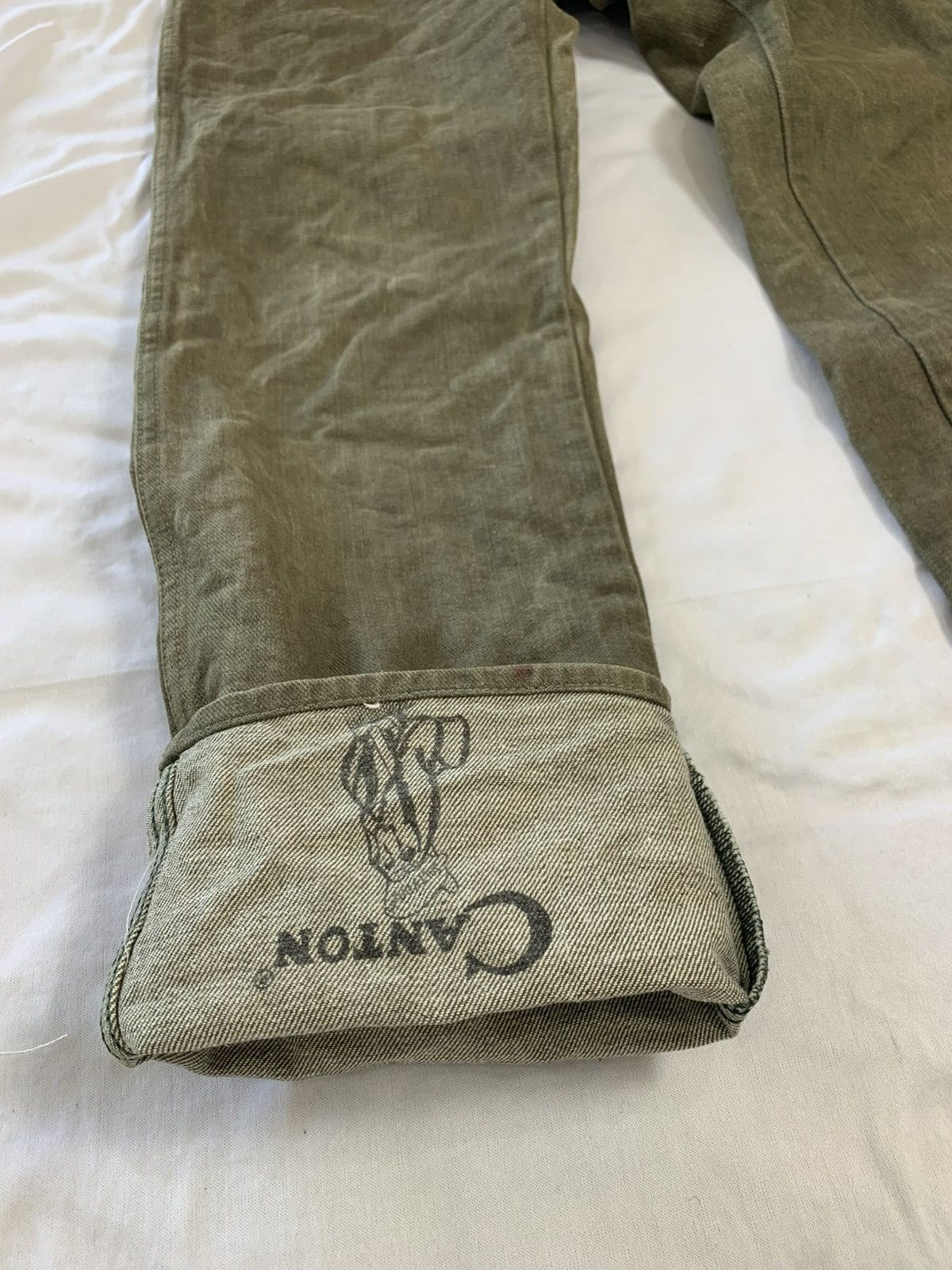 Vintage Very rare canton jeans scrubdenim saltydog sanforized Size US 27 - 5 Thumbnail