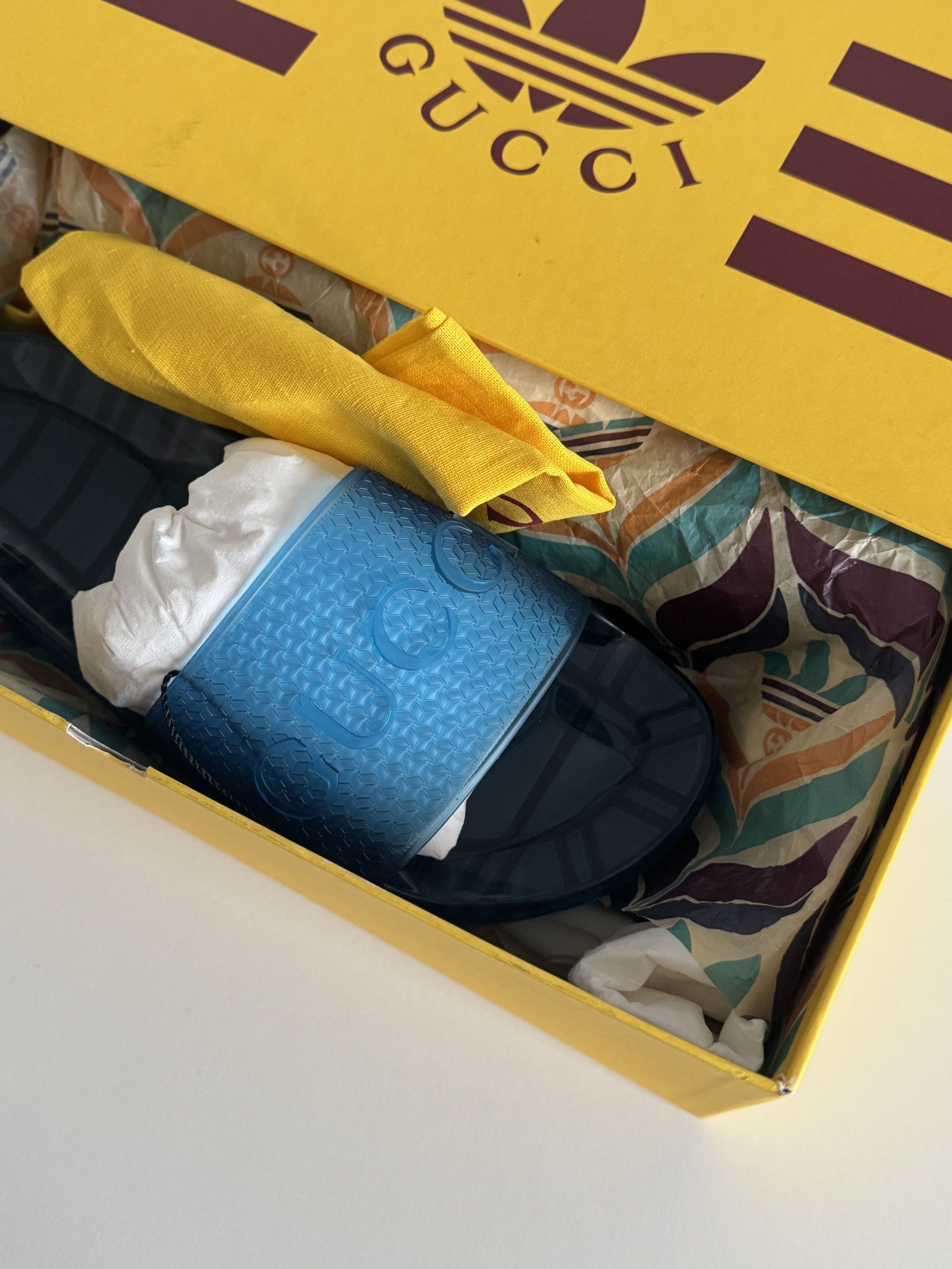 Adidas × Gucci Adidas X Gucci slide | Brand new | size 9 Size US 9 / EU 42 - 3 Thumbnail