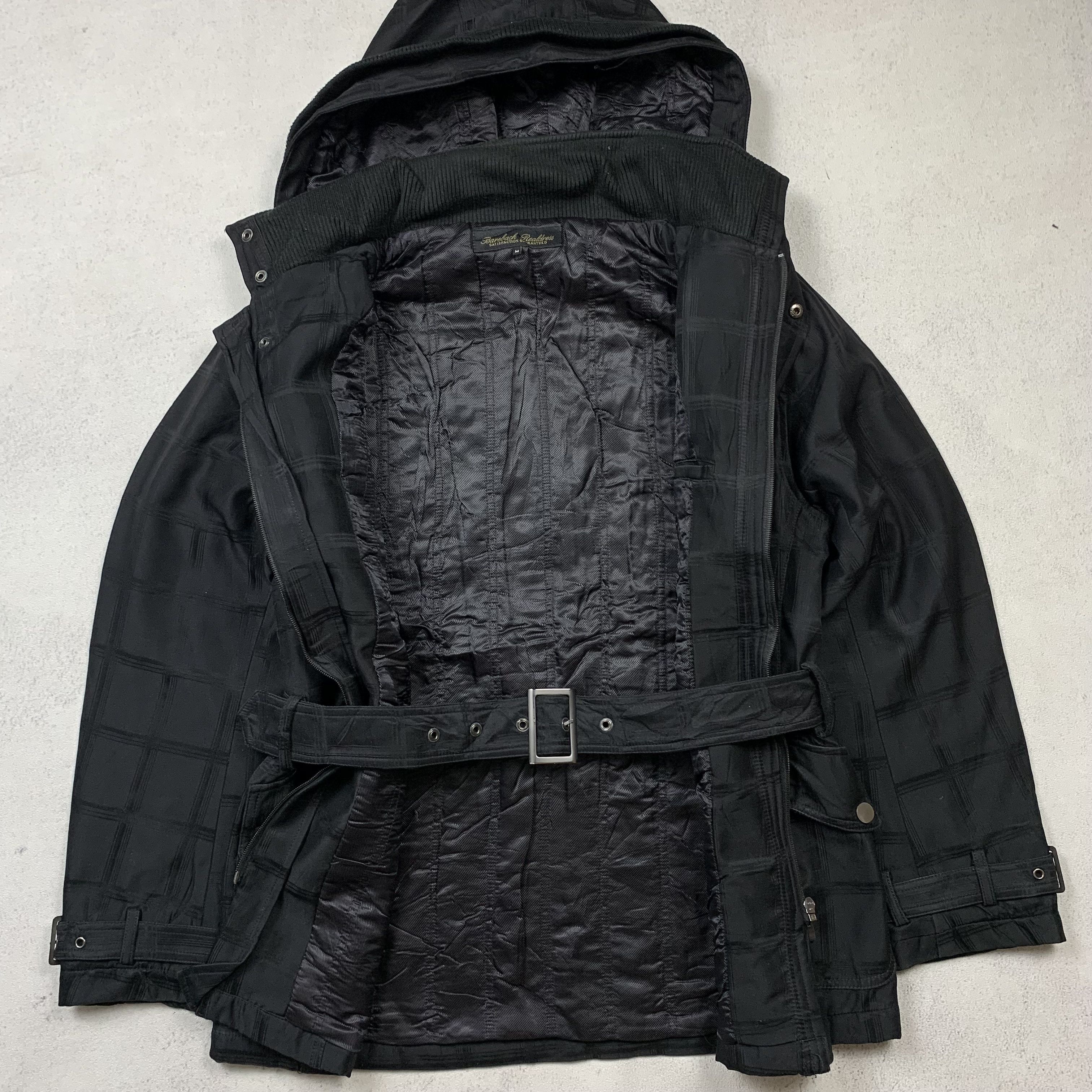 Japanese Brand Bareback Black Shadow Plaid Belted Jacket Bondage Size US M / EU 48-50 / 2 - 6 Thumbnail