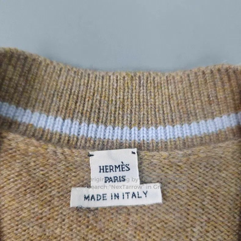 Hermes Hermes Khaki Cashmere Long Cardigan Size XS / US 0-2 / IT 36-38 - 5 Thumbnail