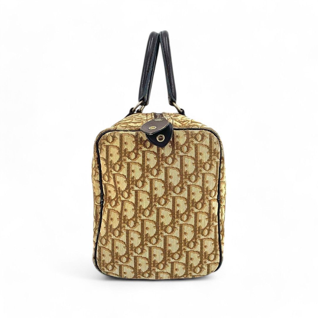 Dior Dior - Vintage Boston Handbag Duffle Canvas Trotter Monogram Size ONE SIZE - 4 Thumbnail