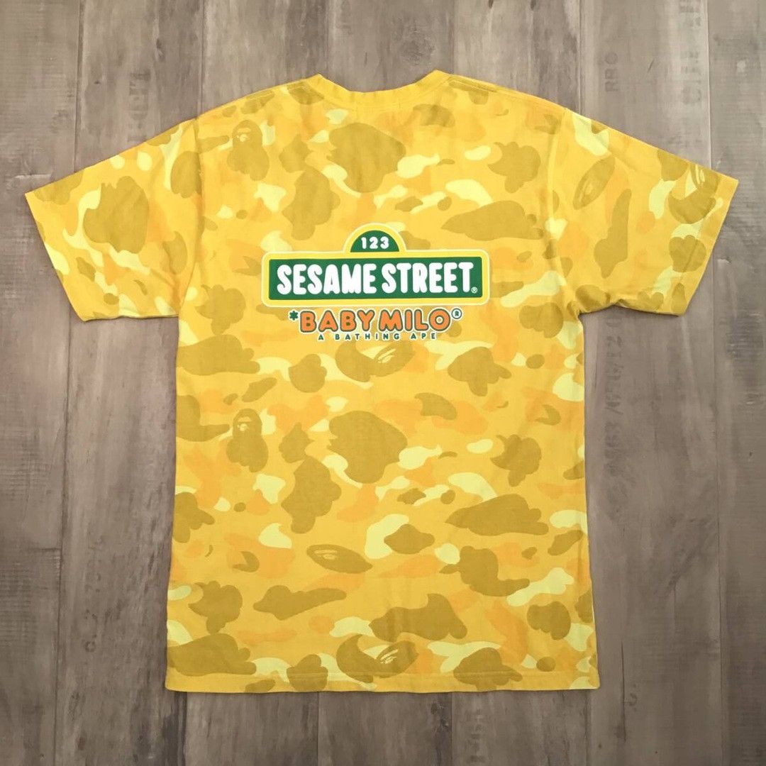 Bape BAPE × SESAME STREET Milo T-shirt ABC camo yellow APE Size US M / EU 48-50 / 2 - 2 Thumbnail