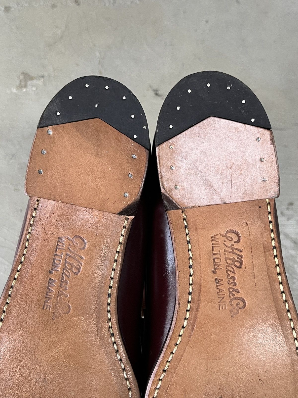 Vintage G.H Bass Weejuns The Row Inspired Burgundy Penny Loafers Size US 7 / IT 37 - 10 Thumbnail