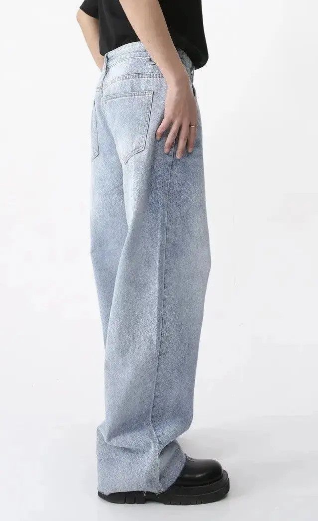 Japanese Brand Retro Thin Casual Wide Leg Blue Jean Size US 32 / EU 48 - 4 Thumbnail