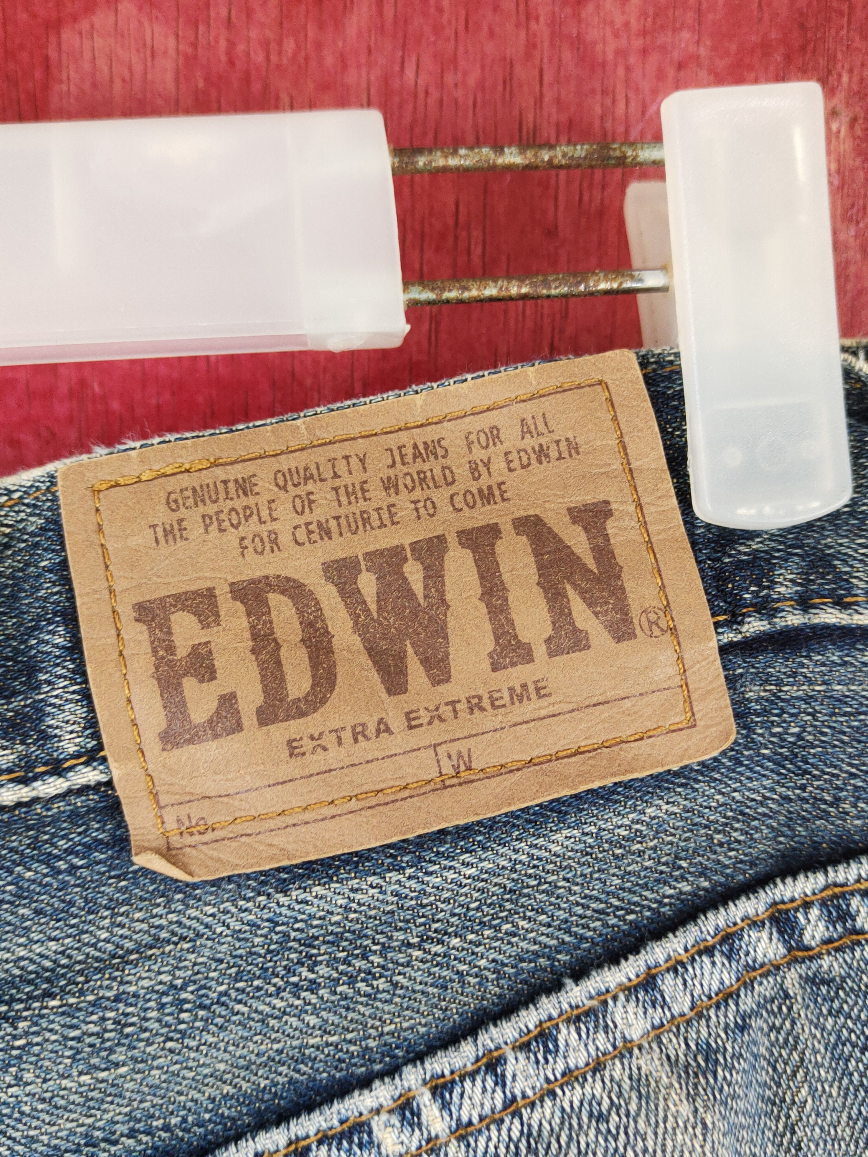 Edwin Edwin Dark Blue Faded Distressed Ripped Jeans #S1640 Size US 28 / EU 44 - 8 Thumbnail