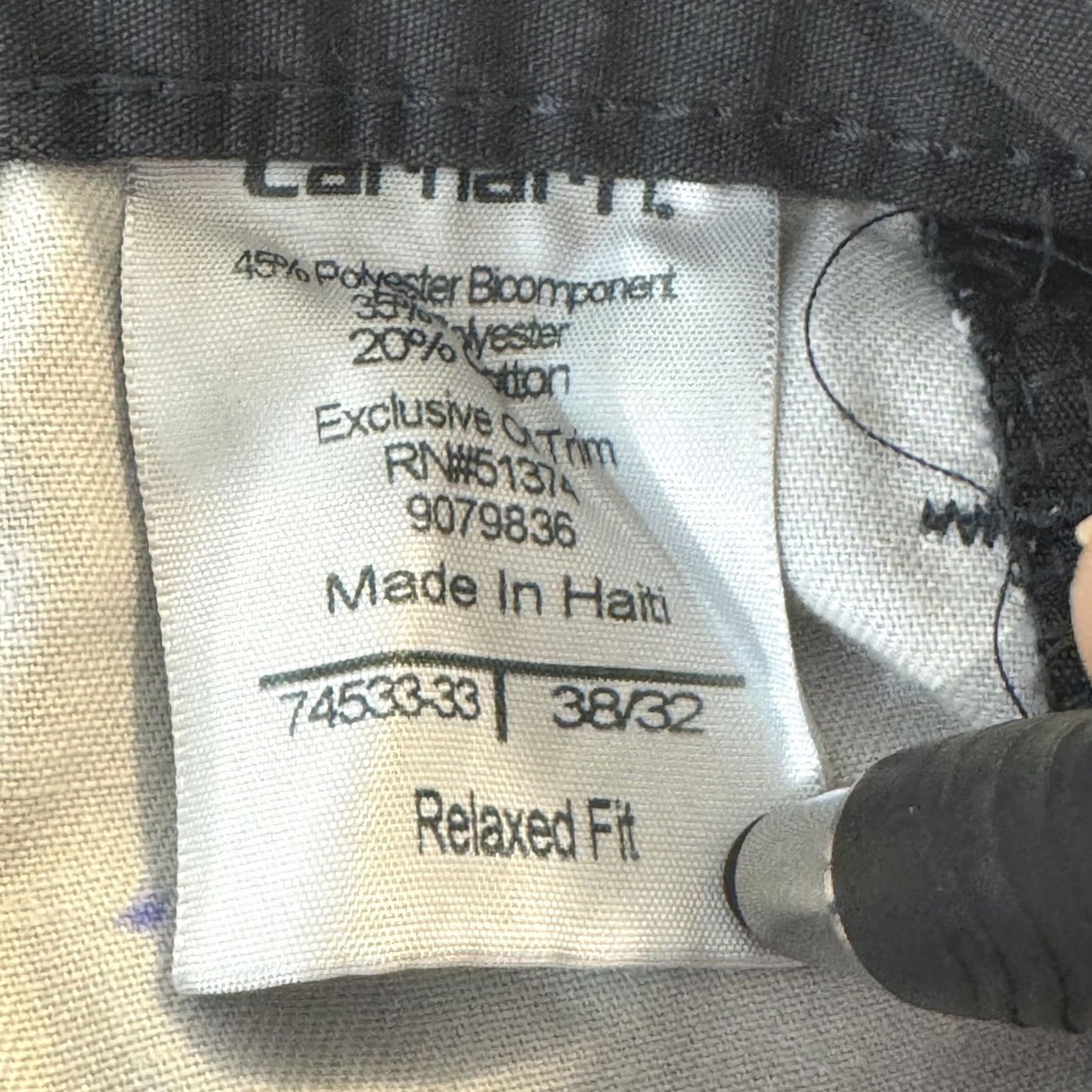 Carhartt Carhartt Pants Mens 38x32 Gray Relaxed Fit Ripstop Utility Workwear Stain Zip Size US 38 / EU 54 - 6 Thumbnail