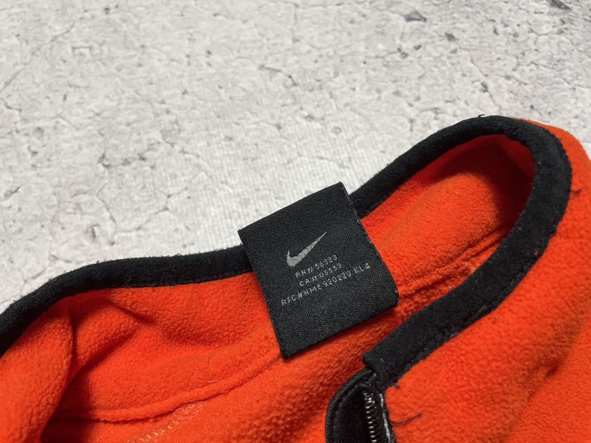 Nike × Vintage Vintage Fleece Jacket 1/2 Zip Pullover Nike Y2K Drill Swoosh Size US S / EU 44-46 / 1 - 10 Thumbnail