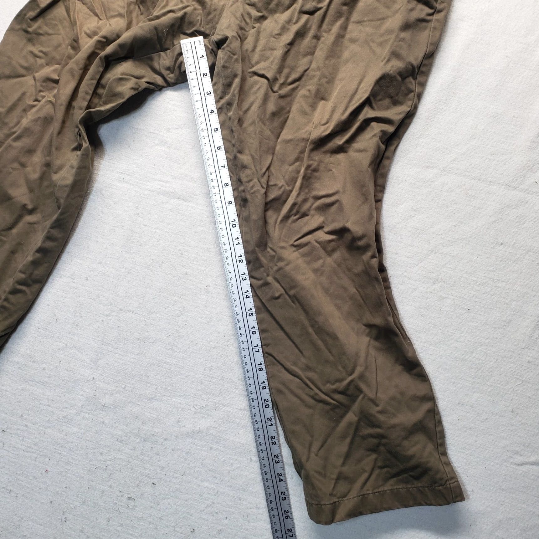 Dockers VINTAGE Dockers Men’s Brown Chino Pants Classic Fit Straight Flat Front Dress Trousers Size 40 Size US 40 / EU 56 - 6 Thumbnail