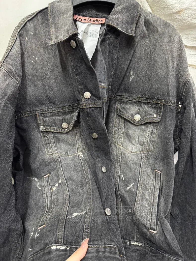 Acne Studios Acne Studios Retro faded ink-splashed loose off-the-should Size US XS / EU 42 / 0 - 5 Thumbnail