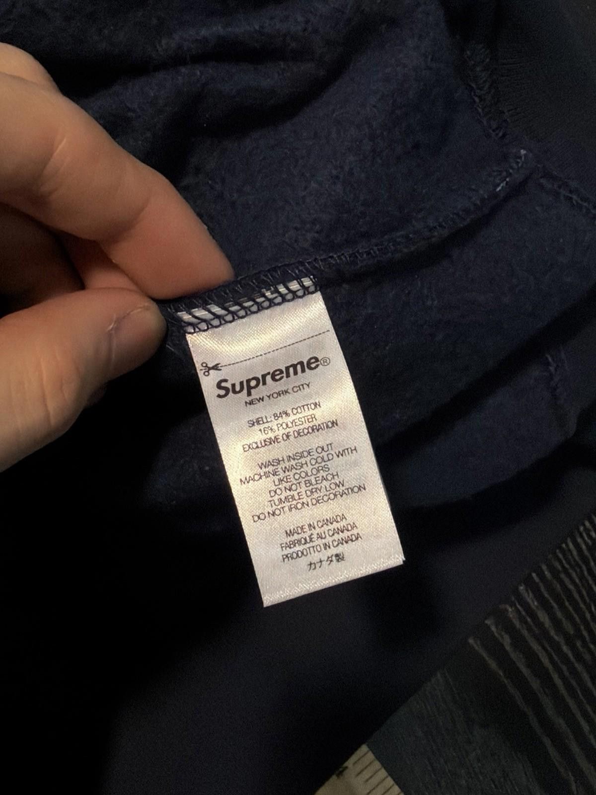 Supreme Supreme S Logo Zip Up Hooded Sweatshirt Navy Blue (M) NEW Size US M / EU 48-50 / 2 - 10 Thumbnail