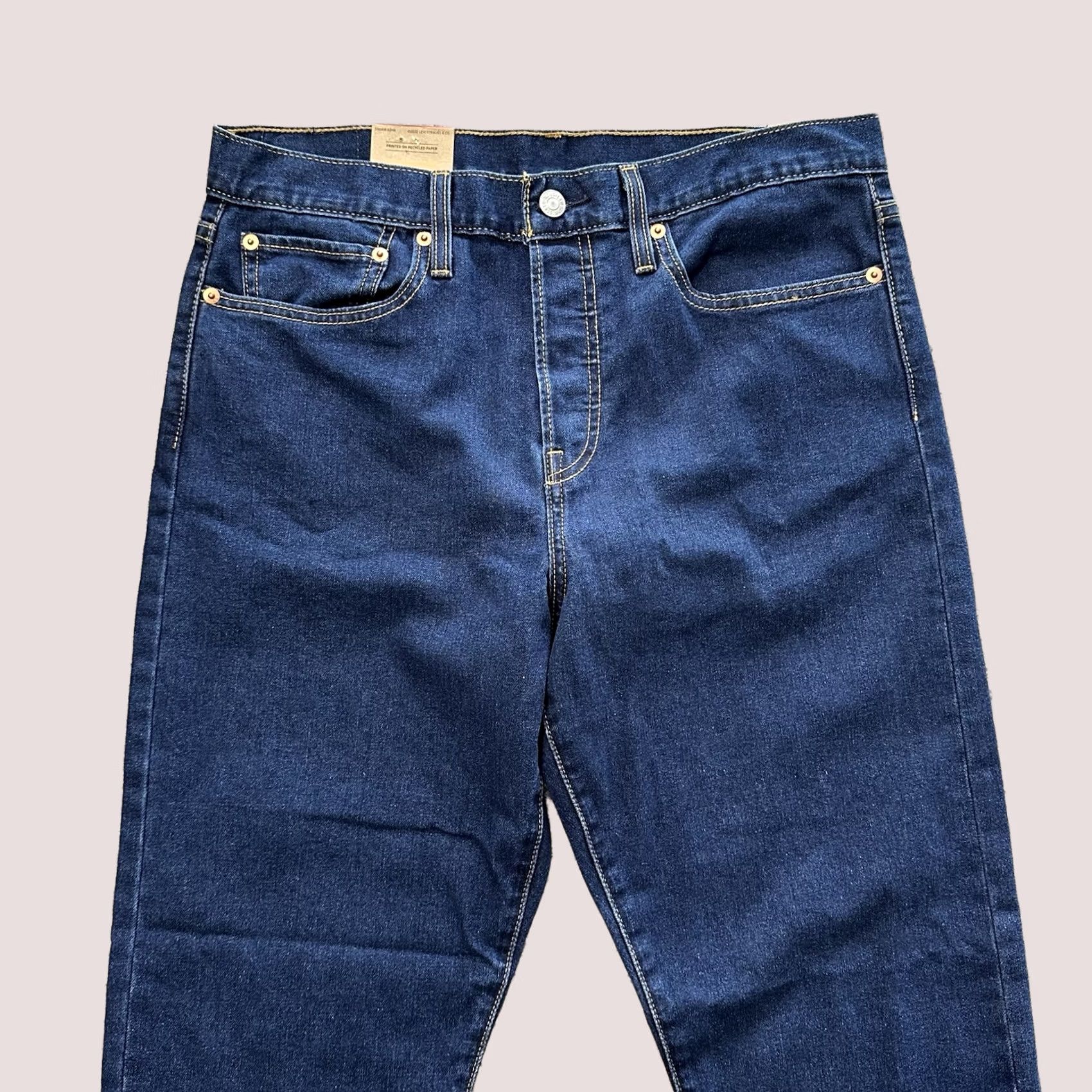 Levi's Levi's Wedgie Fit Jeans 31x28 Womens Straight Dark Wash Stretch Button Fly Denim Jeans Women's 5-Pocket Levi's Model Size 24" / US 00 / IT 34 - 1 Thumbnail