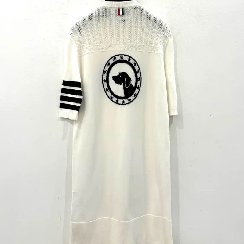 Thom Browne Thom Browne Black Cotton Dress for Women 0089 Size M / US 6-8 / IT 42-44 - 1 Thumbnail