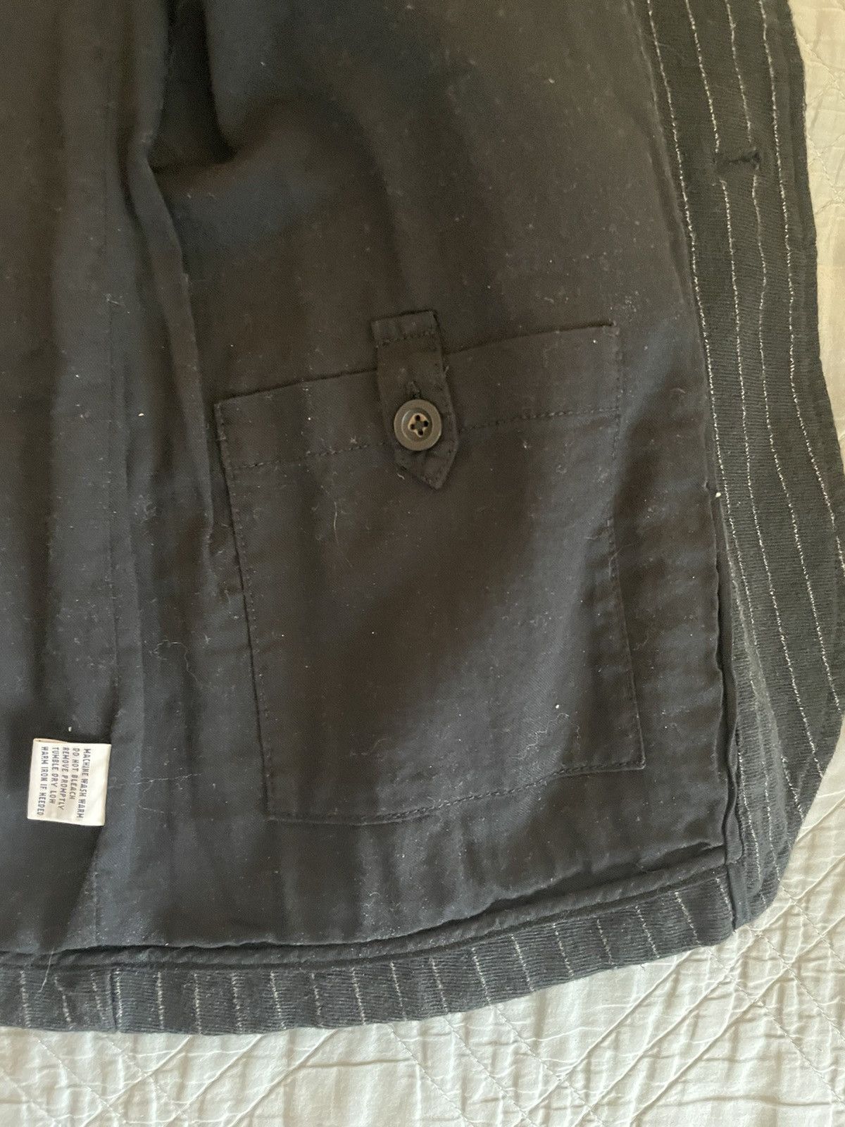 Polo Ralph Lauren Deconstructed Patch Pocket Chalk Stripe Sport Coat Size 38R - 4 Thumbnail