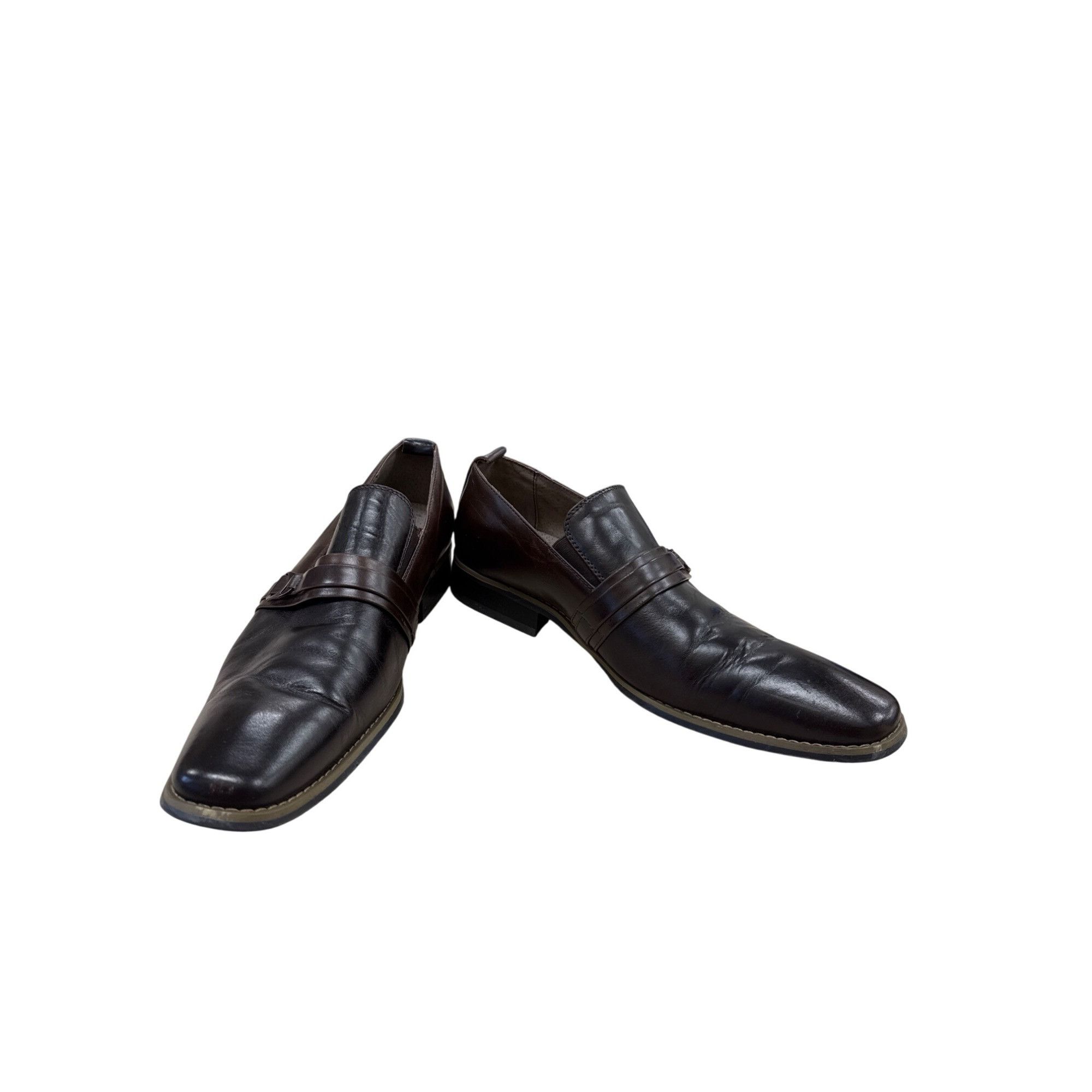 Designer Paulo Solari Mens Brown Black Leather Oxford Shoes 11M SKU 7 Size US 11 / EU 44 - 1 Thumbnail