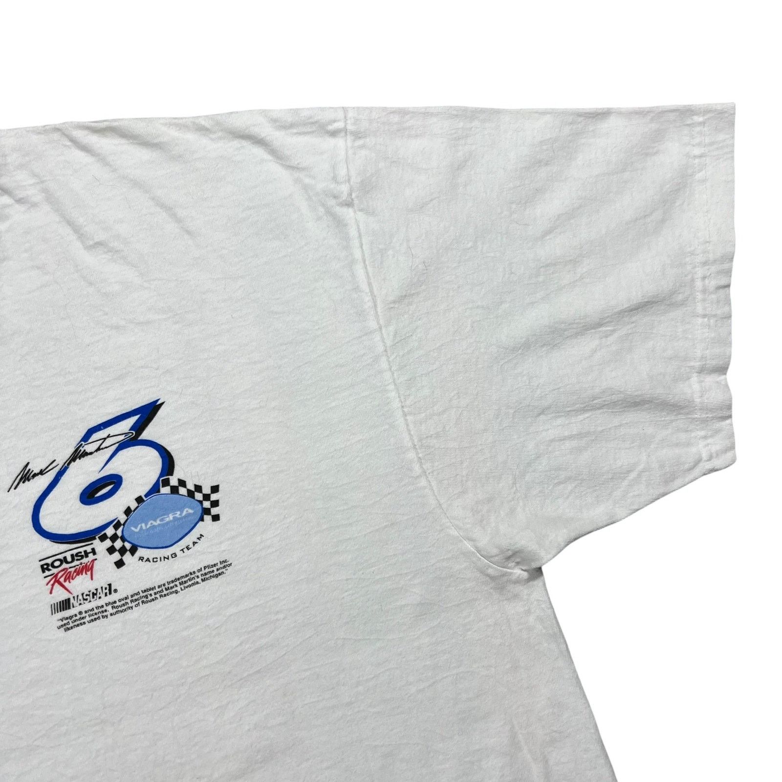 Delta × NASCAR × Vintage Vintage Y2K NASCAR Viagra Mark Martin racing promo tee (XL) Size US XL / EU 56 / 4 - 5 Thumbnail
