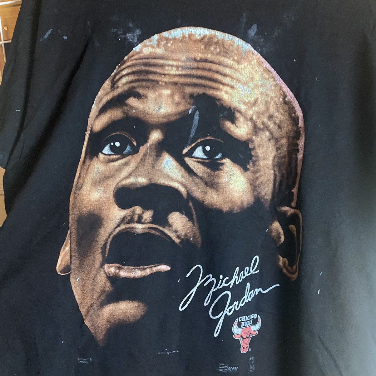 Jordan Brand × NBA × Vintage Vintage 90s rare Re Dye Micheal Jordan Chicago bulls distres Size US XL / EU 56 / 4 - 5 Thumbnail