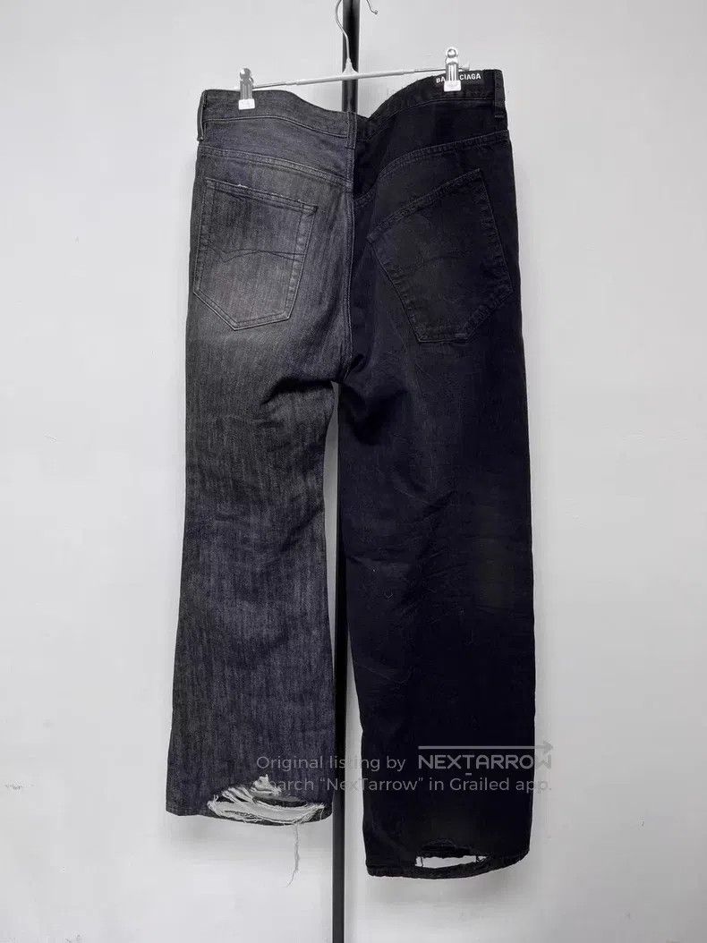 Balenciaga Balenciaga size S Patchwork Button Side Pocket Jeans Size US 27 - 2 Thumbnail