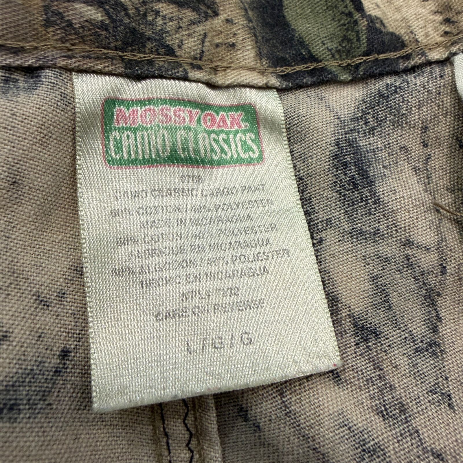 Vintage Vintage Mossy Oak Camo Cargo Pants Men's Large Camouflage Size US 36 / EU 52 - 4 Thumbnail