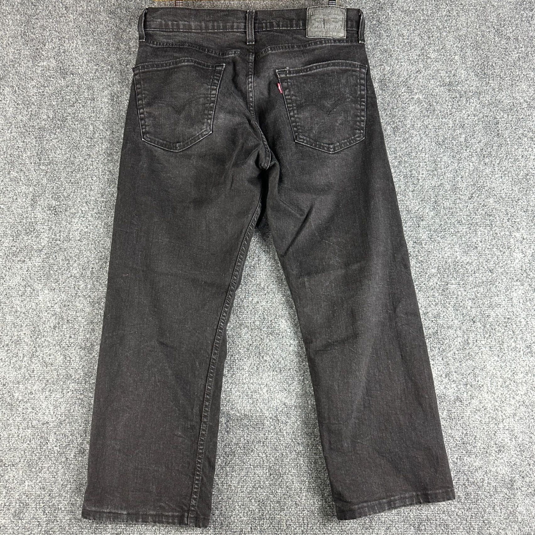 Levi's Levi's 505 Jeans Mens 34 Black Cotton Stretch Straight Leg 5-Pocket Denim Modern Classic Size US 34 / EU 50 - 6 Thumbnail