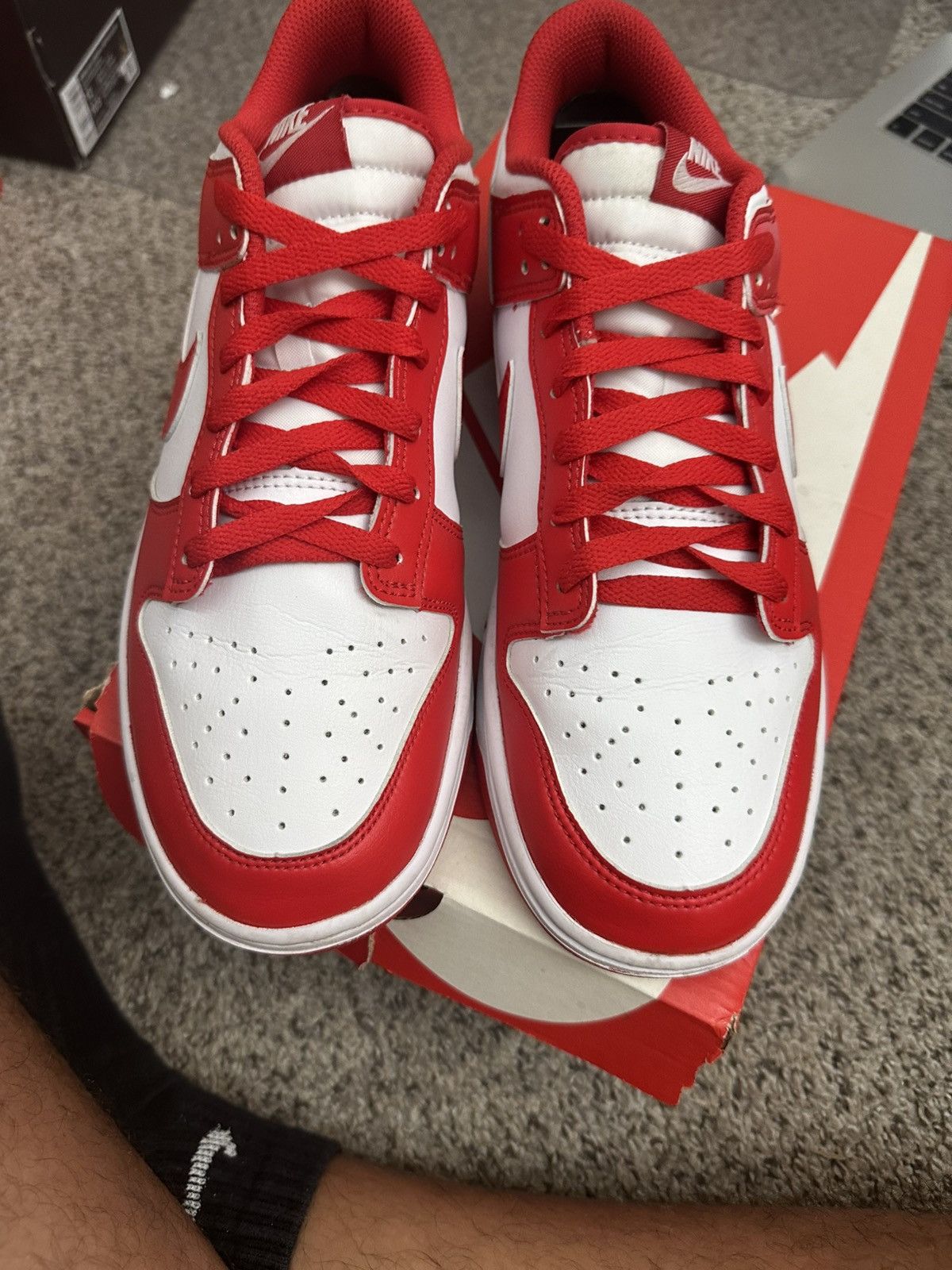 Nike Nike dunk low St johns red white champ - size 9 Size US 9 / EU 42 - 5 Thumbnail
