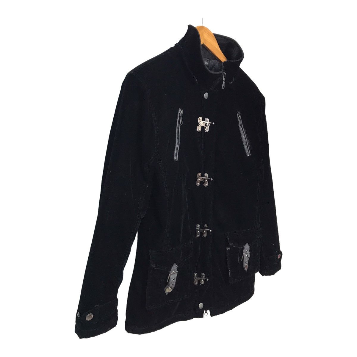 In The Attic In the Attic Velvet Style Punk Long Jacket Size US M / EU 48-50 / 2 - 2 Thumbnail