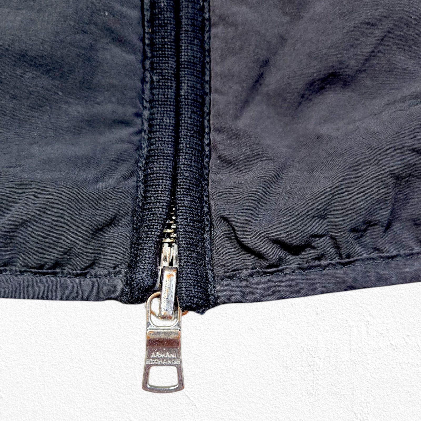Armani Exchange Armani Exchange Black Ribbed Puffer Front Jacket Size Large Size L / US 10 / IT 46 - 10 Thumbnail