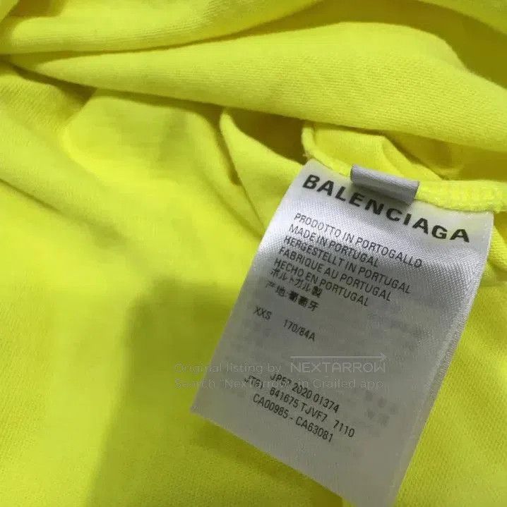 Balenciaga Balenciaga Logo Wave Print Short Sleeve T. Size US XXS / EU 40 - 1 Thumbnail