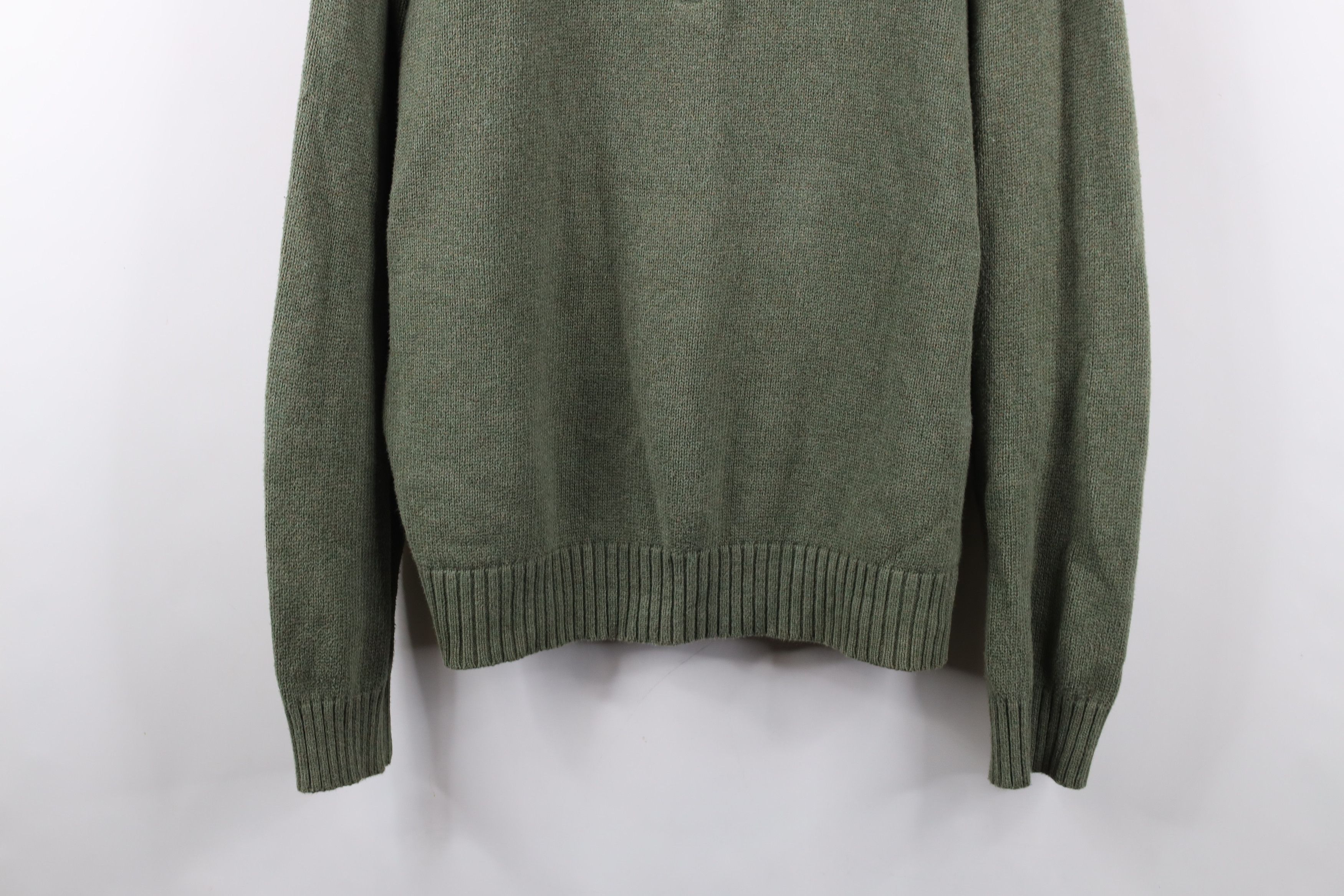 Ralph Lauren × Vintage Vintage Ralph Lauren Ribbed Knit Half Zip Pullover Sweater Size US L / EU 52-54 / 3 - 3 Thumbnail