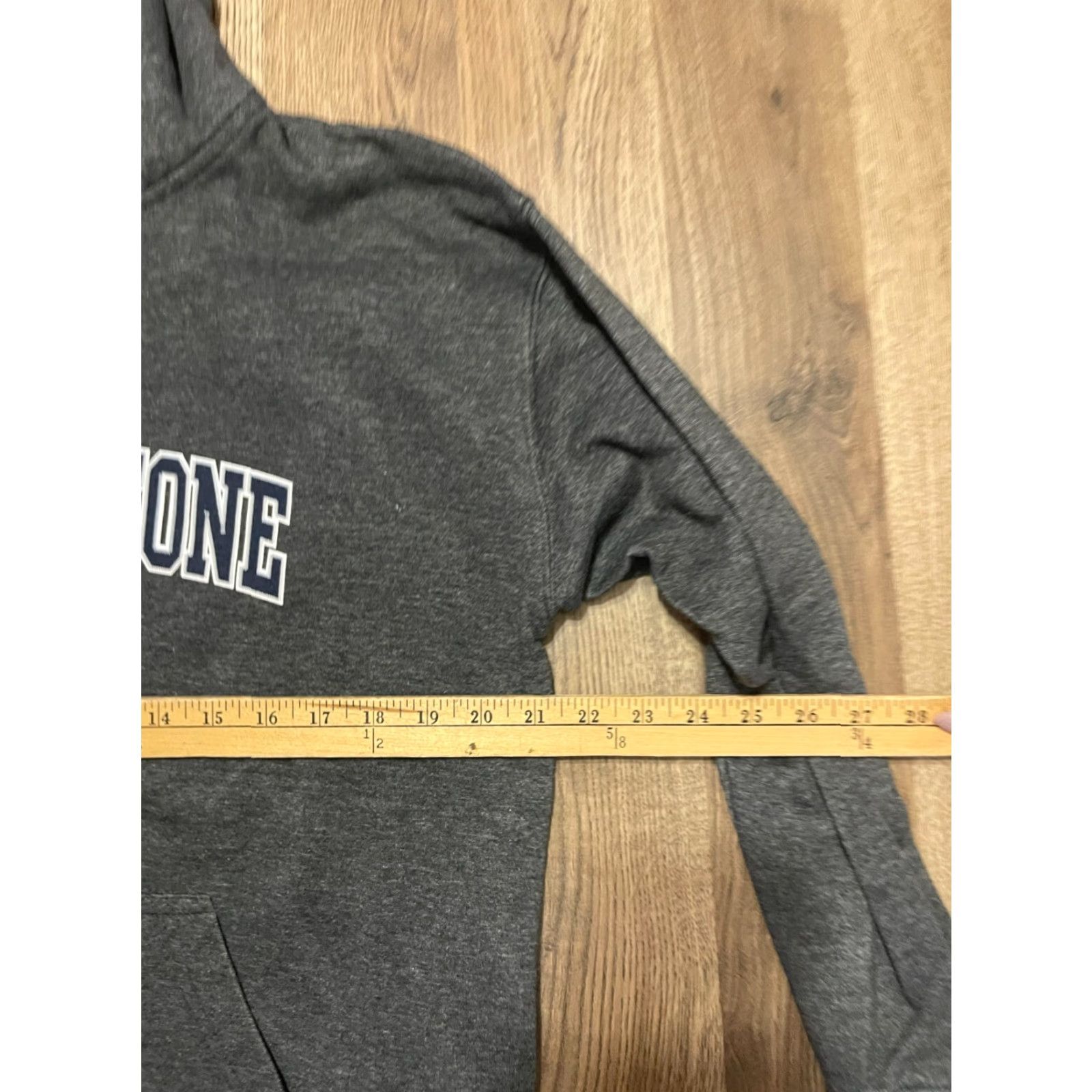 Vintage RetroVision Hoodie Women's Large Black V-neck Drawstring Pullover YELLOWSTONE Size L / US 10 / IT 46 - 5 Thumbnail