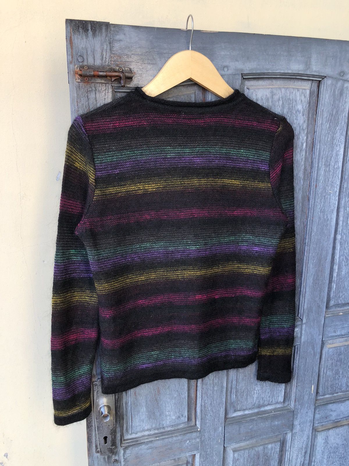If Six Was Nine Chadorian Japanese Mohair Rainbow Psychedelic Stripe Style Size US M / EU 48-50 / 2 - 12 Thumbnail